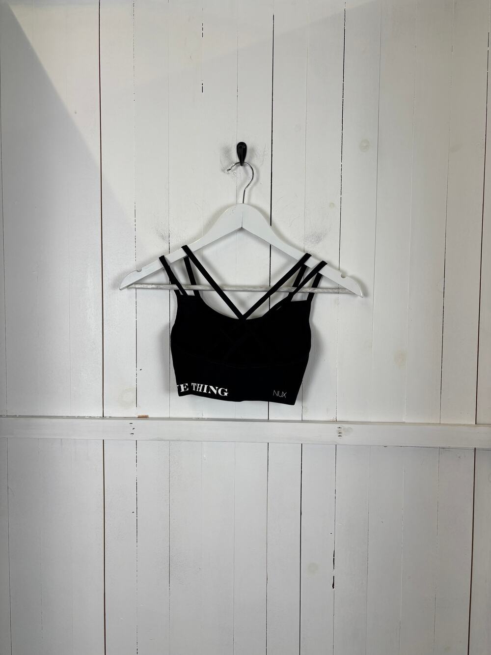 Nux Black Sensil Sports Bra Women's Size S New Without Tags